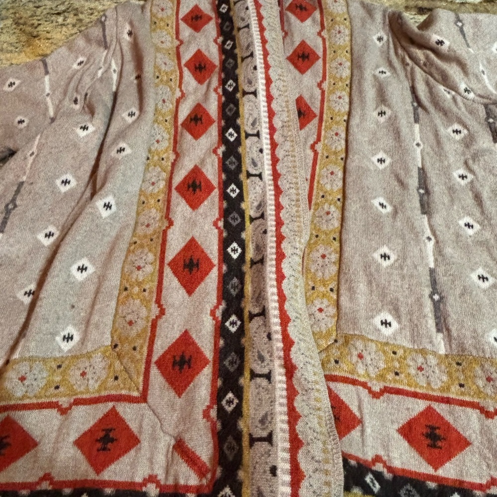 Sparrow Multicolor Patterned Cardigan - Picture 4 of 6